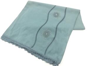 立涌に花模様刺繍ショール